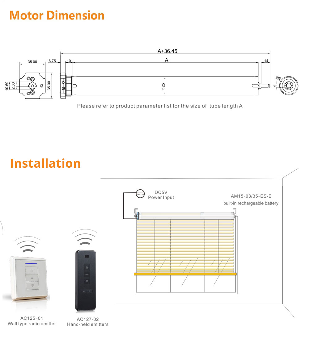 roller blind motor