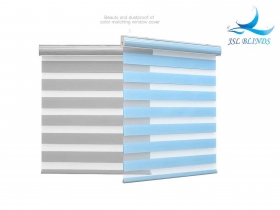 Melhor fornecedor Fornecimento de fábrica capa de vendas quente decoração de camadas duplas cortinas zebra tons
